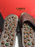 凯伦诗（CLORIS）足底按摩拖鞋男女脚底保健穴位养生足疗鞋父亲生日礼物实用圣诞节 瑞红礼盒--褐色时尚款S码(36~39码) 实拍图