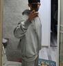马登工装 美式复古连帽卫衣男vintage阿美咔叽纯色休闲运动外套 灰色 L 实拍图