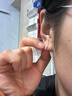 芯奢纯999足银水滴耳环女睡觉不用摘的银耳钉女小众设计感耳饰银耳钩 水滴耳钉一对 实拍图