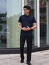 劲霸男装男士polo衫男纯色时尚休闲百搭多彩夏季短袖|FTBG2381 深兰 2XL 实拍图