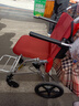 日本松永松永轮椅折叠老人轻便手推车便携式简易小型老年旅行手动四轮车 MV888 实拍图