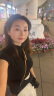 丹珠娜（DanZhuNa）小香风连衣裙子夏天女装2025新款夏季法式梨形身材伞裙长裙套装女 黑色上衣+杏色伞裙 M 实拍图