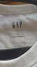 Gap男女装2025春季新款纯棉印花大logo宽松长袖T恤美版725634 白色 L 美码 XL亚洲码185/104A 实拍图