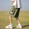 工装短裤男士夏季新款宽松大码初中生青少年夏天冰丝休闲五分裤子 风度K21黑色 3XL 【155-175斤】 实拍图