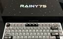 WOB Rainy75RT电竞磁轴键盘CNC铝坨坨RGB万磁王轴0.01双0死区打瓦FPS游戏办公 旗舰版-星河银【碳纤维定位板】RGB 实拍图