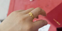 周大生黄金戒指足金精美蝴蝶戒指活口可调节送女友老婆情人节礼物 约2.1g 实拍图