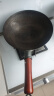 奥特优（AOTEYOU）铁锅已开锅炒锅炒菜锅无涂层不粘锅家用圆底老式熟铁锅燃气灶用 实拍图