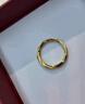 周六福5D硬金黄金戒指女莫比乌斯环计价A019631 13号 约1.24g生日礼物 实拍图