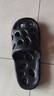 洁丽雅浴室拖鞋男夏季室内家居洗澡卫生间漏水静音防滑防臭凉拖男士家用 黑色 42-43 【标准码】 实拍图