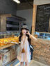九寸阳光法式无袖白色背心吊带连衣裙女夏新款花苞裙海边度假风公主蓬蓬裙 白色 M （推荐体重90-100斤） 实拍图