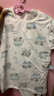 aqpa【135g新疆棉】婴儿内衣套装夏季纯棉男女宝宝衣服薄款分体短袖 泡泡小象 120 实拍图