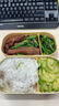 昌木子（CAMUZ）竹纤维饭盒 日式双层便当盒 可微波炉加热 密封上班族 黄色套装 实拍图
