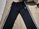 阿迪达斯 （adidas）运动套装男春季外套长裤两件套跑步运动套装 黑白（直筒裤） S  实拍图