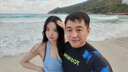 TOSWIM男士泳裤长袖泳衣沙滩冲浪温泉套装防尴尬游泳裤 幽蓝海域M 实拍图