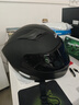 JIEKAI捷凯摩托车头盔男女全盔3C认证双镜片全覆式机车大尾翼蓝牙四季 哑黑茶镜+尾翼 XL 实拍图