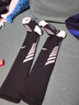 李宁（LI-NING）足球袜儿童长筒袜过膝防滑训练护腿板袜套高筒长袜子男 黑M 实拍图