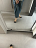百丽（Belle）小香风平跟单鞋女商场同款蝴蝶结妈妈浅口鞋Z8R1DAQ4 杏色 37 (235mm) 实拍图
