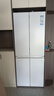 海尔（Haier）小红花系列418升594mm专业超薄零嵌十字四开门T型家用冰箱一级能效70cm宽 变频风冷无霜 594MM超薄机身-黑金净化-底部前置散热 实拍图