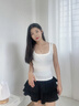 美式宽肩遮副乳吊带背心女内搭夏季薄款修身简约洋气百搭打底上衣 白色 L 【推荐110-135斤】 实拍图