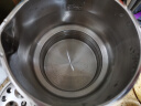 奥克斯（AUX）便携式烧水壶折叠电水壶不锈钢烧水杯旅行出差家用水壶学生泡面杯HX-A0803E绿色【316内胆+蒸片】 实拍图