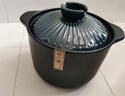 陶煲王单柄砂锅1.5L干烧不裂煲汤炖锅煮粥小号1-2人长柄陶瓷奶锅带把手 绿色条纹 5.5L 实拍图