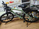 凤凰（Phoenix） 上海凤凰山地自行车成人男士女式学生变速宽胎越野赛车公路单车 铝架十刀轮绿【95%免安装】 26寸30速【全轴承+礼包】 实拍图
