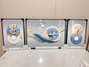 墨派（Mopai）轻奢客厅装饰画2025新款高档羽毛沙发背景墙挂画寓意好大气三联画 皓月当空 中套(左右50x70+中100x70)晶瓷 实拍图