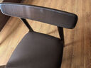 苑雅居实木餐椅家用餐桌椅子客厅休闲靠背椅吃饭椅子中式餐桌椅牛角椅 实拍图