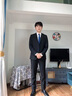 罗蒙男士西服套装商务职业正装小西装结婚新郎上班春秋季修身外套 黑色（单件西服） XL 实拍图