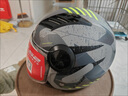 LS2摩托车头盔男女士半覆式安全帽子复古个性电动车四季半盔OF562 哑闪浅灰/侦察 XXL（建议60-61头围） 实拍图
