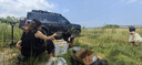 black dog黑狗户外折叠椅月亮椅露营便携靠背钓鱼椅承重240斤 大号夜幕黑 实拍图