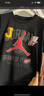 JordanNIKE耐克童装男女童短袖T恤JORDAN夏季儿童上衣 正黑色 150(M)  实拍图