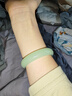 呈源祥 CREORISETIN和田玉手镯晴水绿正圈宽版扁条玉镯子新疆天然冰种翡翠玉石网红款 内径51-52(建议70-80斤) 实拍图