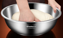 欧乐多（Olodo）德国304不锈钢盆加厚汤盆洗菜盆大号和面盆打蛋盆厨房盆料理盆子 加厚平底【26cm】可电磁炉加热 实拍图