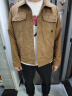 杰克·琼斯（JACK&JONES）25年男装外套男年春秋仿麂皮上衣翻领夹克男轻商务休闲外套高档 E10深棕色 L 实拍图