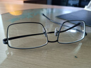 依视路（ESSILOR）男女款商务超轻镜框可配依视路镜片光学近视定制防蓝光平光眼镜 钛+金属-全框-4004BK-黑色 镜框+依视路膜岩高清1.60现片 实拍图