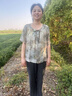 啄木鸟中老年人女装奶奶装夏季t恤50-60岁妈妈装春秋洋气套装老太太衣服 浅绿上衣+米色阔腿裤 XL 建议 90-105斤 晒单实拍图