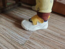 卡特兔学步鞋软底机能鞋秋季网面童鞋女宝宝室内鞋男童幼儿园透气入园鞋 白黄-网布 21 内长13.0cm 脚长12.0-12.5 实拍图