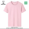 熊猫小恶魔（PANDA ADEVIL）夏季纯棉男女宽松休闲短袖T恤情侣潮 紫色 3XL 170-185斤 实拍图