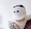 图涂丫婴儿发带护囟门帽0-3-6个月夏季薄款男女宝宝帽子新生儿遮阳胎帽 小动物-梨花白 大码：帽围40-46cm，建议3月-1岁 实拍图