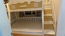 川兔·小屋上下床双层实木儿童床男孩女孩高低床上下铺公主成人子母床 双梯款【送5cm床垫*2】 上铺宽115*下铺宽135 实拍图