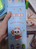 EWIWE双层杯盖儿童杯不锈钢弹盖水杯子一键锁扣萌趣公仔杯头带杯套背带 双层盖/耐摔硅胶套/蓝色/约 500ml 实拍图