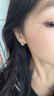 妙占 满钻C型耳钉女 小众轻奢高级感耳饰气质百搭耳环 杜洛弗利白1对 实拍图