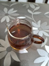 班意 公道杯 公杯分茶器 分茶匀杯茶海200ML纯手工高硼硅耐热玻璃 迷你小巧花海(200ML)红色柄 实拍图