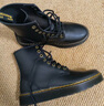 马丁（DR.MARTENS）Zavala西部靴男女款夏季舒适轻量黑色工装风马丁靴 黑色 43 实拍图