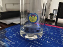 格亚（GEYA）双层玻璃杯男士茶杯 高档商务水晶杯玻璃水杯男泡茶杯定制杯子 实拍图