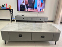 惠寻 京东自有品牌 岩板茶几电视柜组合套装简约小户型客厅落地储物柜 黑架灰柜+阿玛尼灰【岩板台面】 2.0米电视柜+1.4米茶几【组合】 实拍图