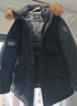 京东京造鹅绒羽绒服男女极寒加厚连帽大毛领外套中长款哈尔滨 黑色 XXL 实拍图