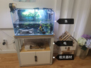 科海诺鱼缸柜鱼缸架子金属家用客厅鱼缸底柜水族箱鱼缸底座柜承重储物柜 白架+浅胡桃带柜款 65x40x50cm 晒单实拍图