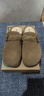 百思图25复古休闲穆勒鞋平跟勃肯拖女拖鞋D3062BH5 卡其色 37 实拍图